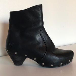 John Fluevog black leather boots